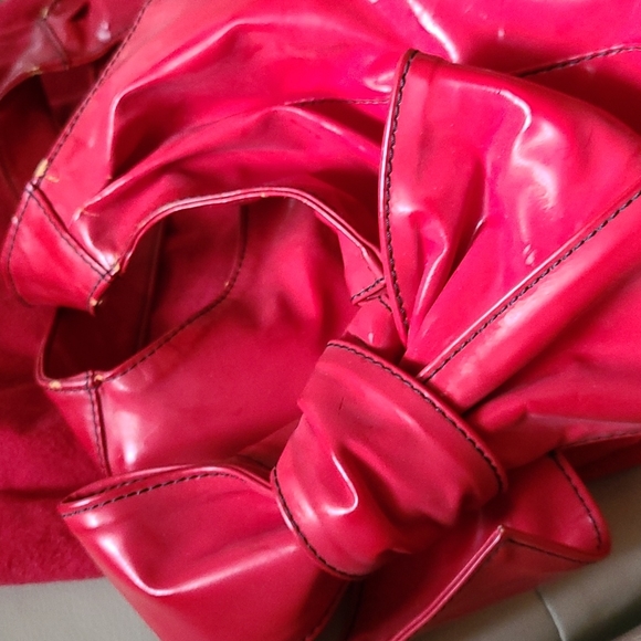 Valentino Vintage bow patent hobo bag - Picture 2 of 6